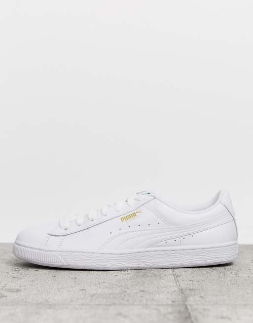 Zapatillas puma sales cuero blanco