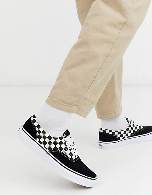 Zapatillas de cuadros blanco y negro Primary Check Era Skate Vans | ASOS