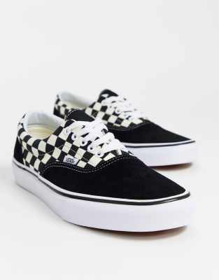 vans negro con blanco cuadros