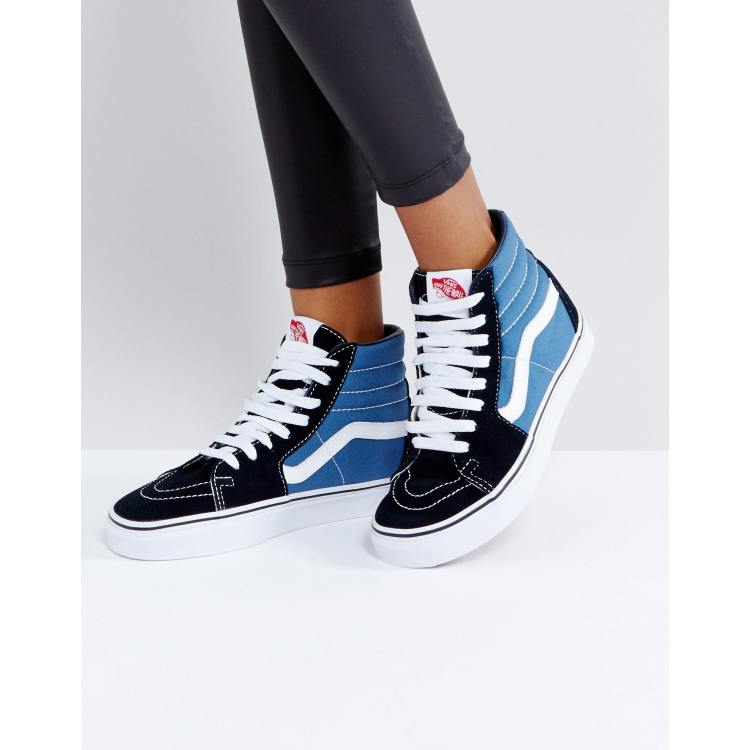 Vans negro sales y azul