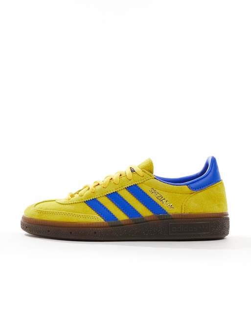 adidas samba azul con amarillo
