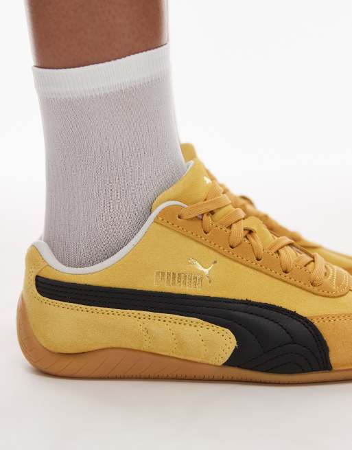 Zapatillas de deporte amarillas y negras unisex Speedcat OG de PUMA, 3 de 5