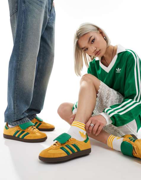 Zapatillas de deporte amarillas y verdes Samba LT de adidas Originals - view 1
