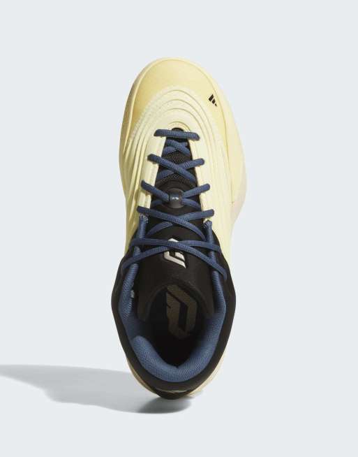 Zapatillas de deporte amarillo tenue y negras Dame X de adidas Performance, 3 de 4