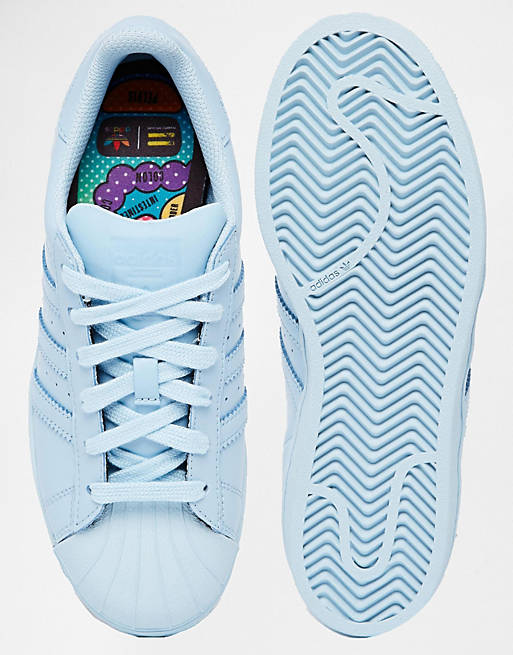 Entrada Jabeth Wilson aceptable Zapatillas de deporte azul celeste supercolour de Adidas Originals Pharrell  Williams | ASOS
