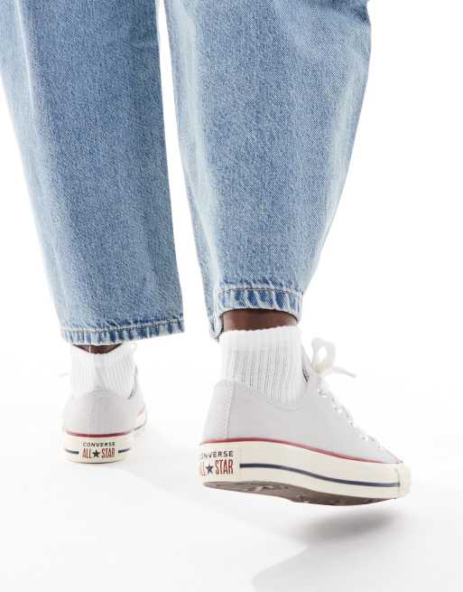 Zapatillas de deporte azul claro con ribete Chuck Taylor All Star Ox de Converse, 3 de 5