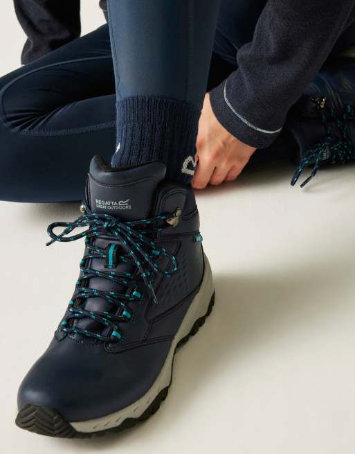Zapatillas de deporte azul marino clásicas resistentes para mujer Holcombe de Regatta, 4 de 4