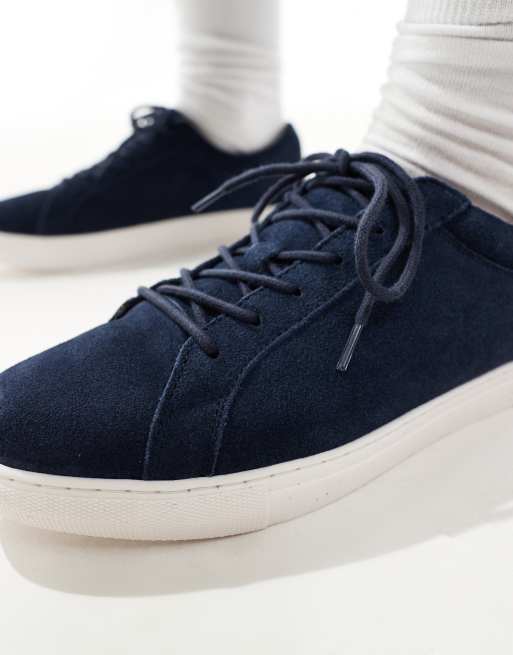 Zapatillas de deporte azul marino de ante Galaxy de Jack & Jones, 4 de 5