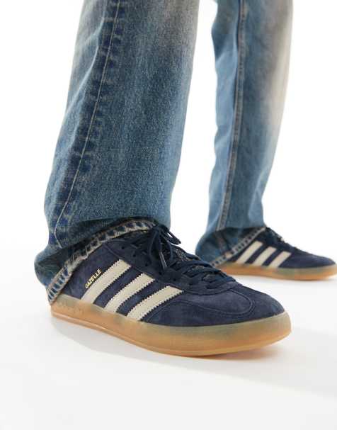 Zapatillas de deporte azul marino y beis Gazelle Indoor de adidas Originals - view 1