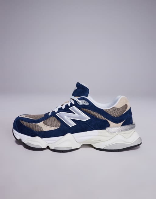 Zapatillas de deporte azul marino y marron grisaceo 9060 de New Balance ASOS