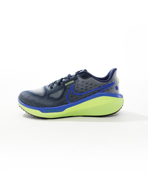 Zapatillas de deporte azul marino y verdes Vomero 17 de Nike