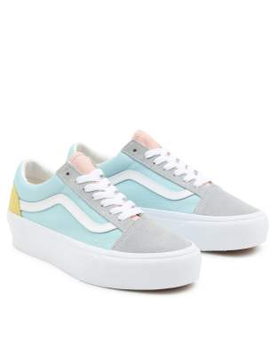 vans de colores pastel