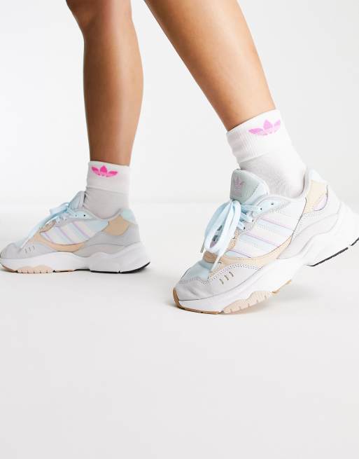 El actual Acumulativo preocuparse Zapatillas de deporte azul pastel multicolor Retropy F90 de adidas  Originals | ASOS