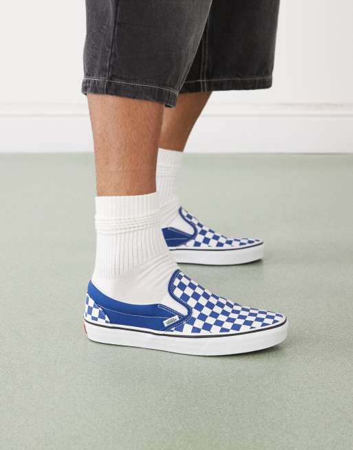 Zapatillas de deporte azul puro sin cierres de Vans Classic