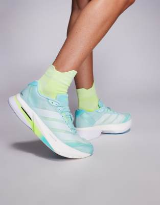 Zapatillas de deporte azules y amarillas Adizero Boston 13 de adidas Running - view 1