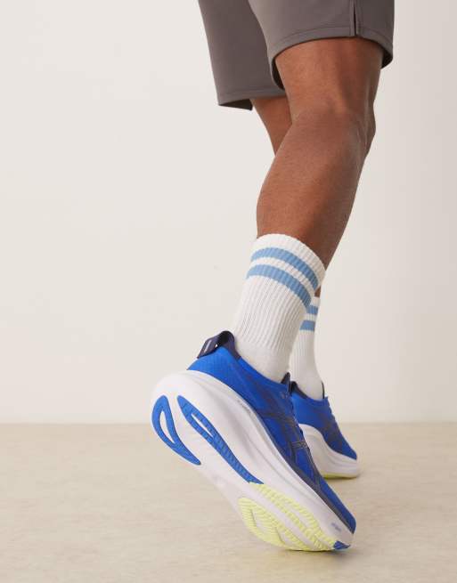 Zapatillas de deporte azules y blancas para correr Gel-Nimbus 27 de Asics, 3 de 5
