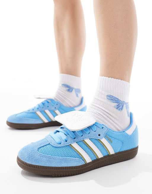 Zapatillas de deporte azules y blancas Samba LT de adidas Originals