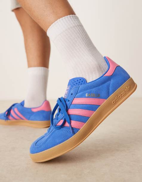 Zapatillas de deporte azules y rosas Gazelle Indoor de adidas Originals - view 1