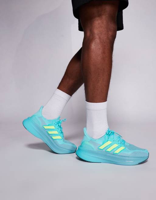 Zapatillas de deporte azules y verde lima Ultraboost 5 de adidas Running, 2 de 5