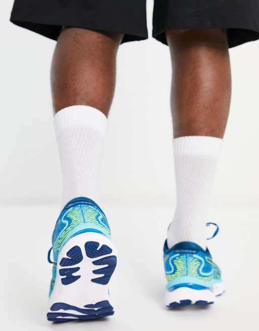 Zapatillas de deporte azules y verdes Gel-Nimbus 24 de Asics Running, 2 de 4