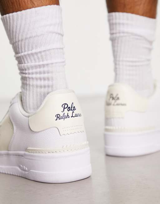 Zapatillas de deporte bajas color crema con logo de caballo Masters Court colaboraci n exclusiva de Polo Ralph Lauren x ASOS