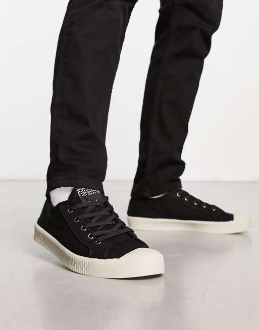 Sabor Alas armario Zapatillas de deporte bajas negras Mem de AllSaints | ASOS