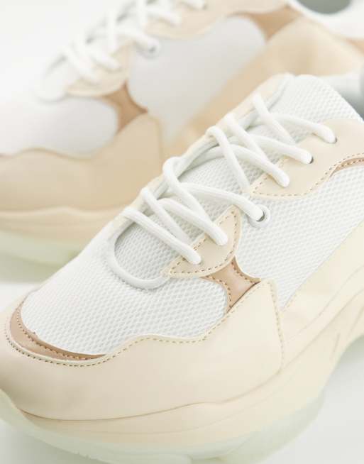 Zapatillas de deporte beis con suela gruesa transparente Dancer de ASOS DESIGN, 4 de 4