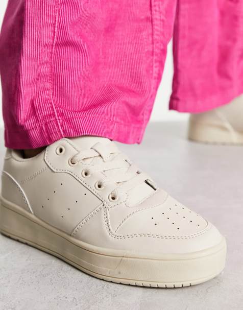 Zapatillas de deporte beis con suela gruesa y plataforma plana de Truffle Collection - view 1