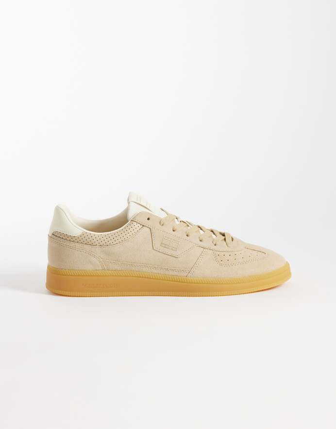 Tommy Jeans Zapatillas de deporte beis de ante Greenwich de