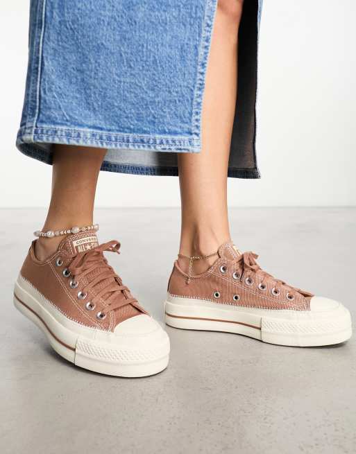 Zapatillas de deporte beis oscuro Chuck Taylor All Star Low Lift de Converse
