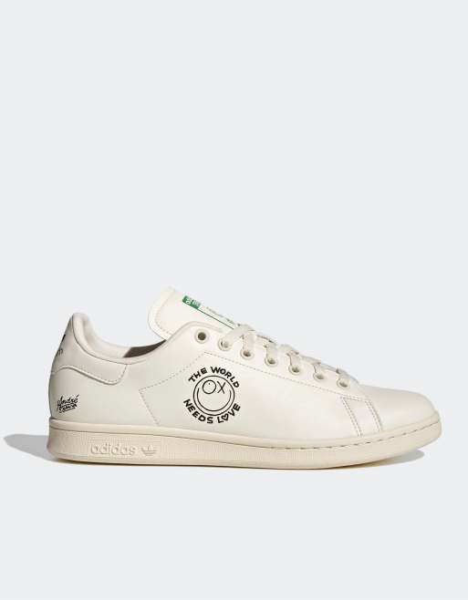 Zapatillas de deporte beis Stan Smith de adidas Originals x Andre Saraiva