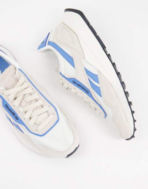 Zapatillas de deporte beis y azul pastel Classic Legacy AZ de Reebok, 3 de 4