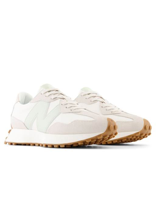 Zapatillas de deporte beis y verdes 327 de New Balance, 2 de 4