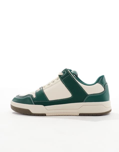 Zapatillas de deporte beis y verdes con cordones de ASOS DESIGN - view 1