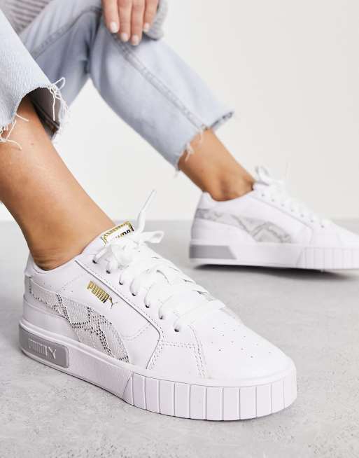 Puma cali blanche et noir pas cher hotsell