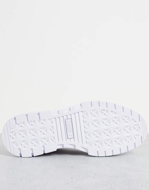 Zapatillas de deporte blancas, color avena y rosa Mayze de PUMA, 2 de 4