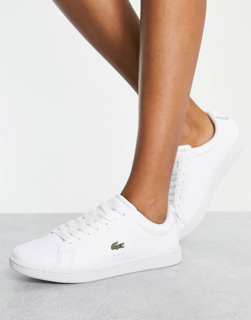 Zapatillas de deporte blancas con cordones de cuero Carnbany Evo de Lacoste