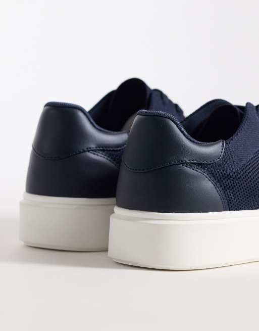 Zapatillas de deporte blancas con cordones de punto de ASOS DESIGN, 3 de 5