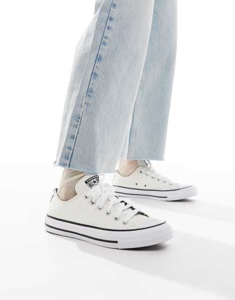 Zapatillas de deporte blancas con detalle de leopardo Chuck Taylor All Star Ox de Converse - view 1
