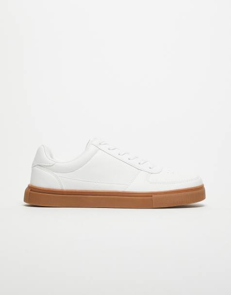 Zapatillas de deporte blancas con diseño de paneles y suela de goma de ASOS DESIGN - view 1