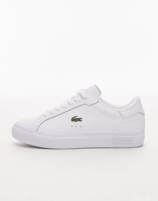 Zapatillas de deporte blancas con logo de cuero Powercourt de Lacoste , 2 de 5