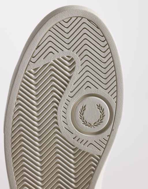 Zapatillas de deporte blancas con logo de cuero Spencer de Fred Perry, 4 de 5