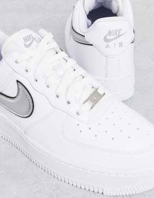 nike air force logo plateado