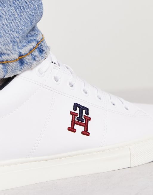 TOMMY HILFIGER/Zapatilla Urbana Mujer Cuero Blanco Tommy Hilfiger