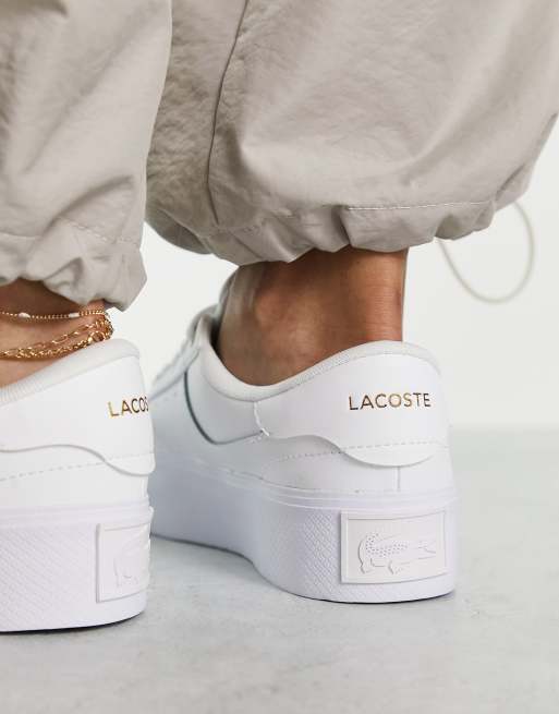 Zapatillas de deporte blancas con plataforma Ziane de Lacoste