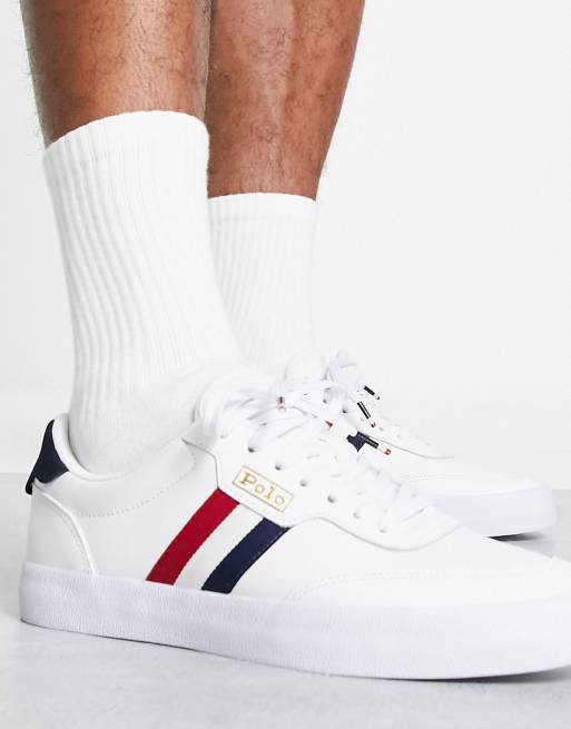Zapatillas blancas polo ralph lauren clearance