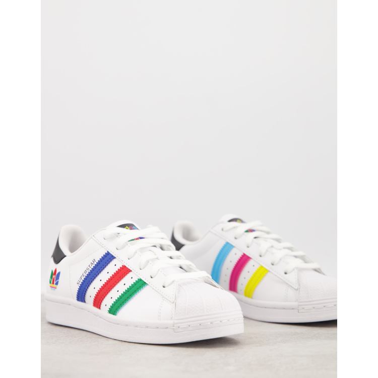 Zapatillas adidas con rayas de colores clearance