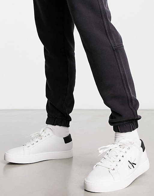 amenazar pronóstico Interminable Zapatillas de deporte blancas con suela cupsole de Calvin Klein Jeans | ASOS