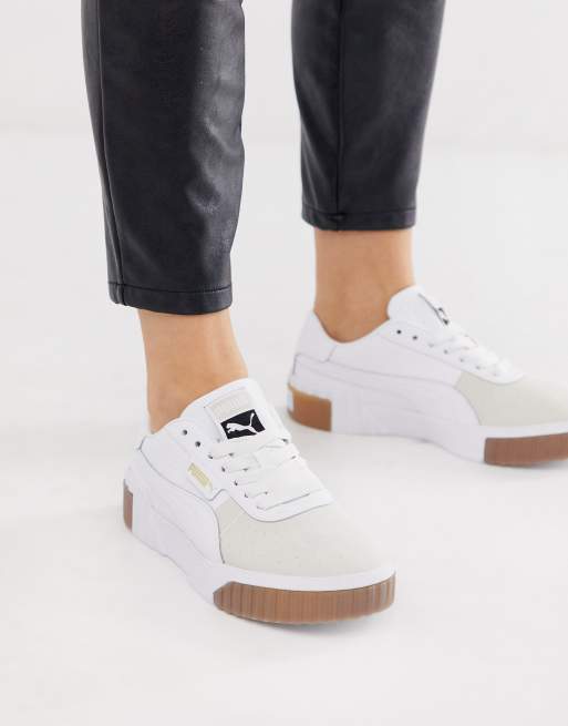 Zapatillas de deporte blancas con suela de goma Exotic Cali Puma ASOS