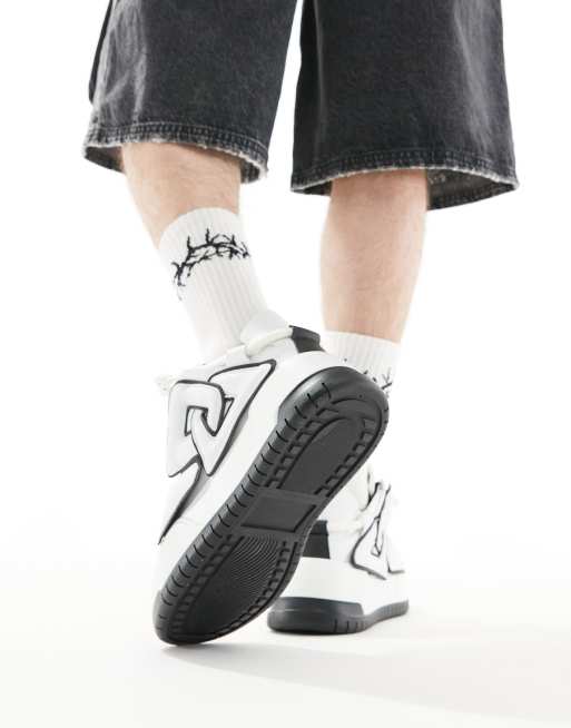 Zapatillas de deporte blancas con suela gruesa de ASOS DESIGN, 3 de 5